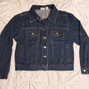 Size XL Arizona Jean Company Dark Blue Denim Jacket